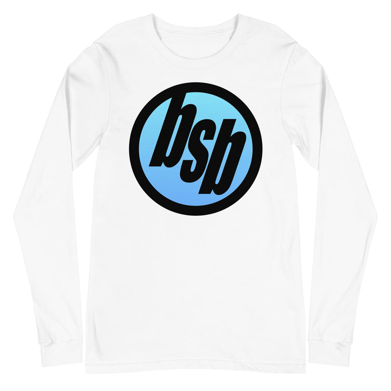 Backstreet Boys - BSB Black and Blue Long Sleeve T-Shirt - White