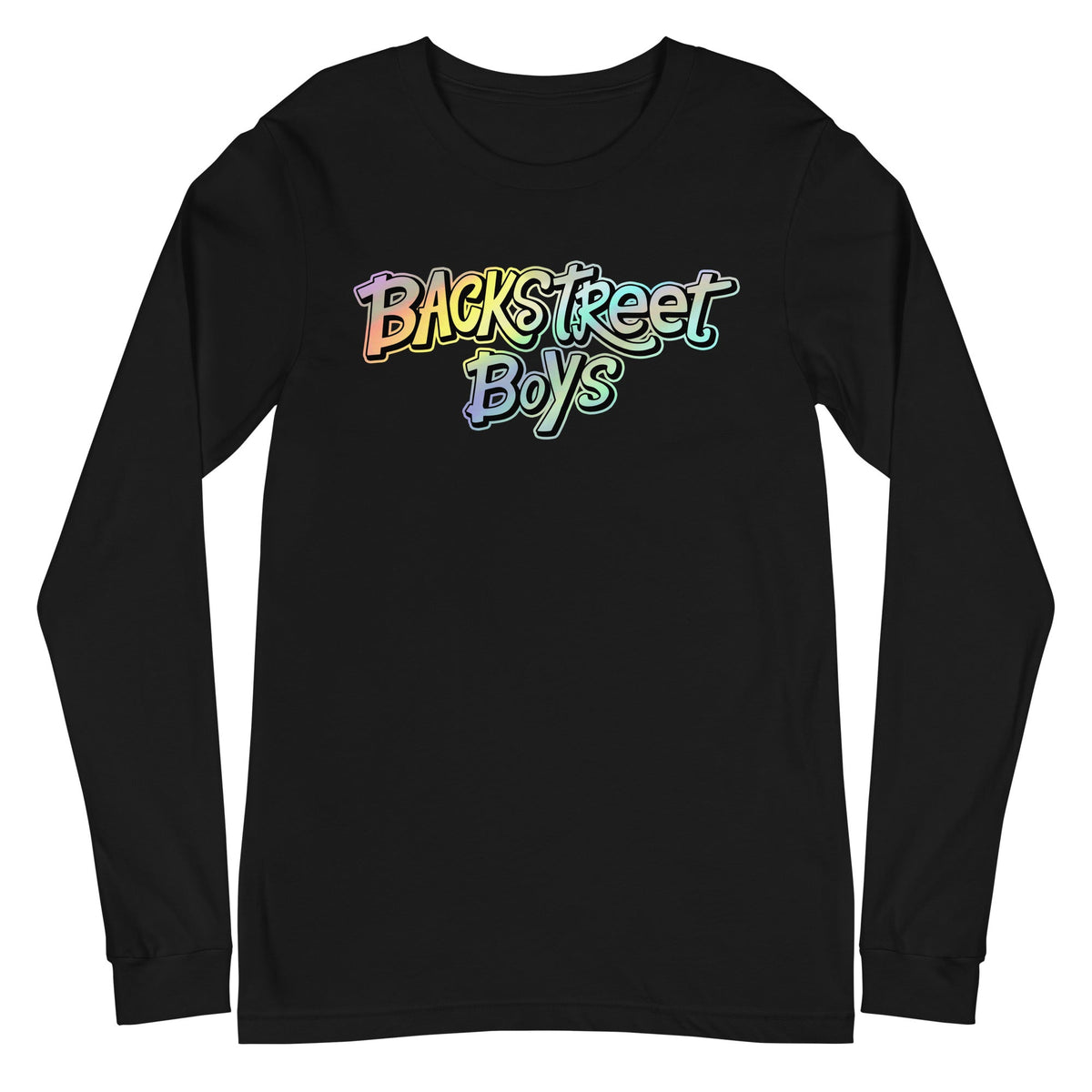 Backstreet Boys - Gradient Logo Long Sleeve T-Shirt - Black