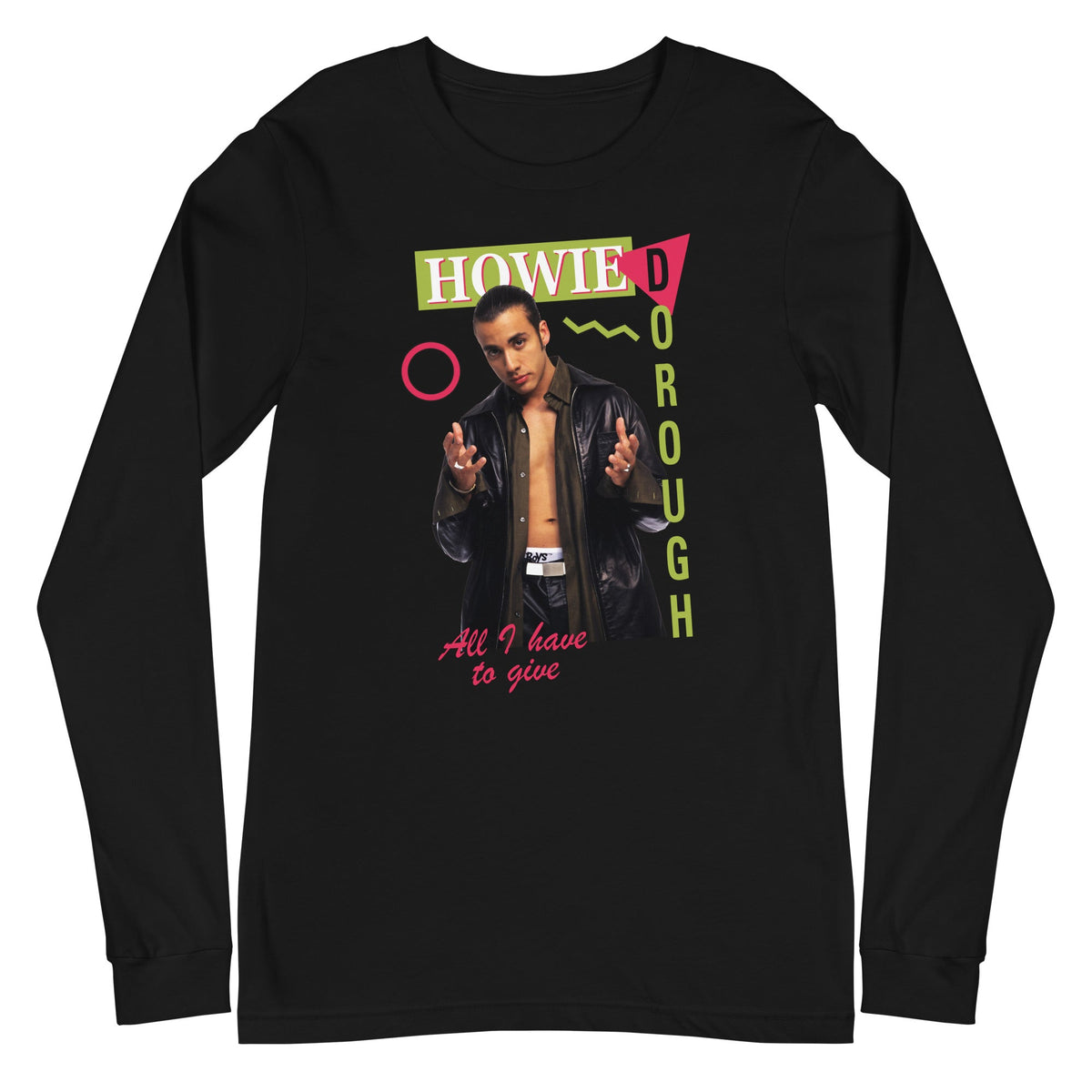 Backstreet Boys - Howie Dorough Long Sleeve T-Shirt - Black