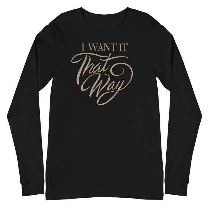 Backstreet Boys - I Want it That Way Long Sleeve T-Shirt - Black