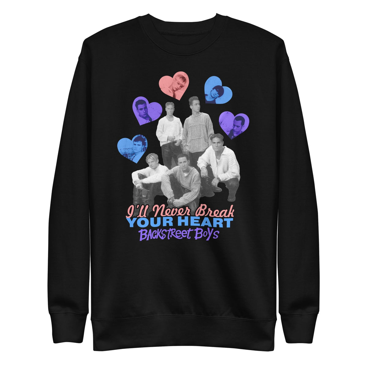 Backstreet Boys - Never Break Your Heart Sweatshirt - Black