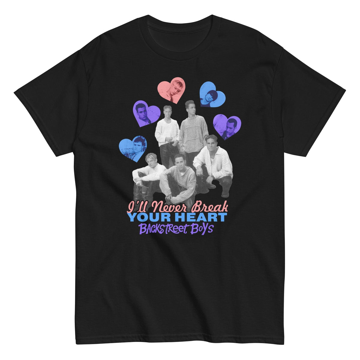 Backstreet Boys - Never Break Your Heart T-Shirt - Black