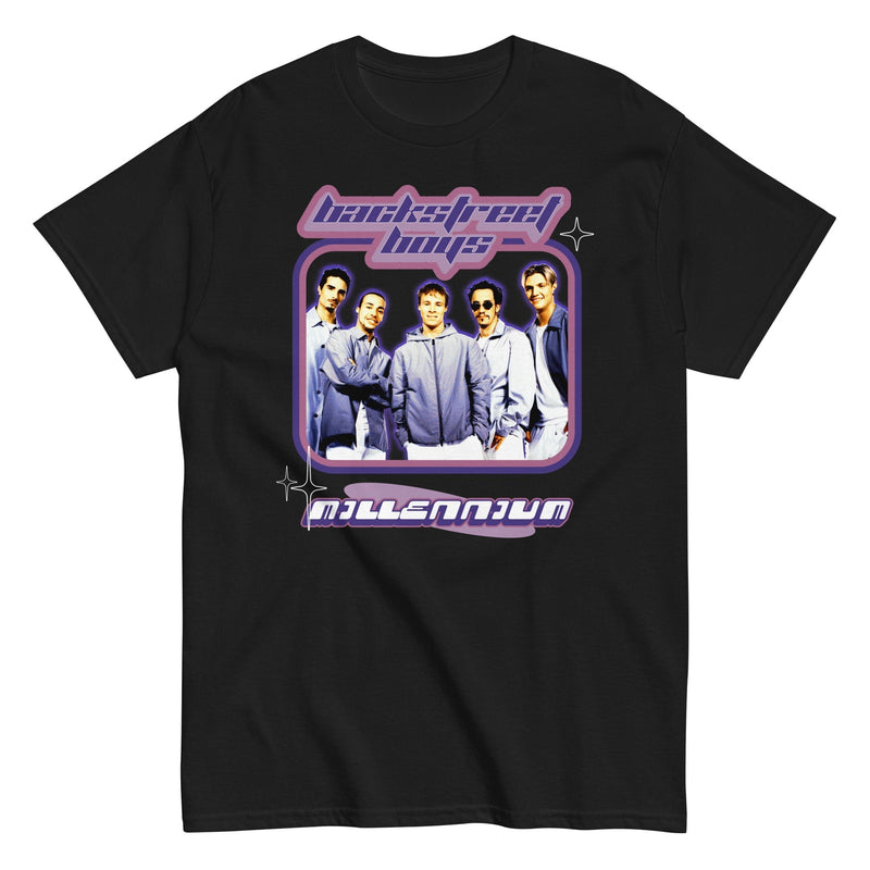 Backstreet Boys - Purple Y2K T-Shirt - Black