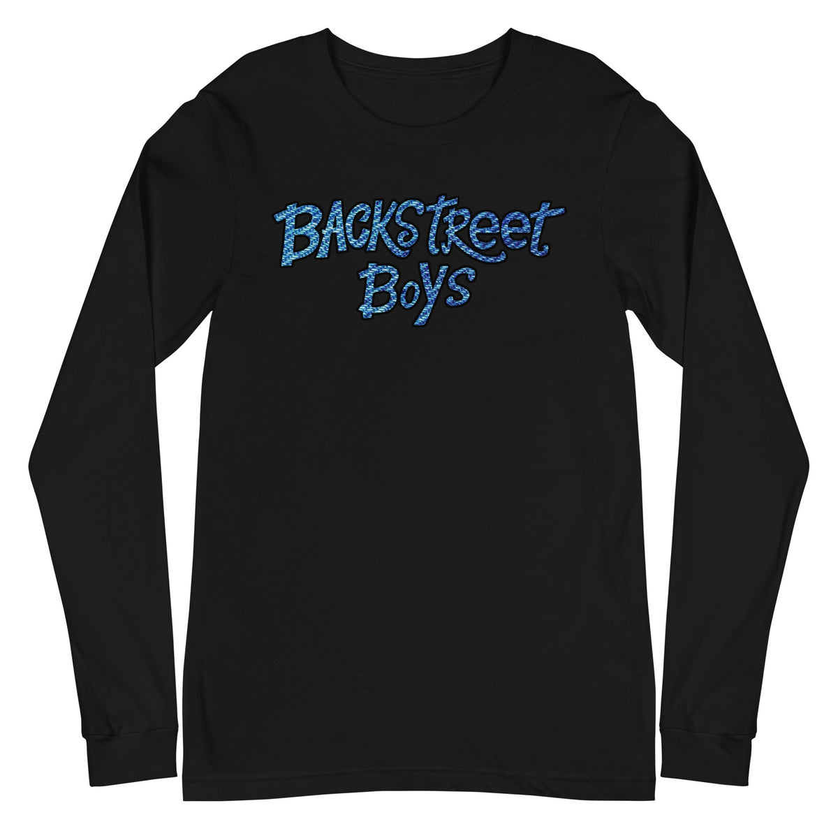 Backstreet Boys - Striped Logo Long Sleeve T-Shirt - Black