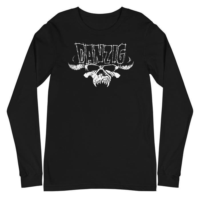 Danzig - Logo Skull Long Sleeve T-Shirt - Black