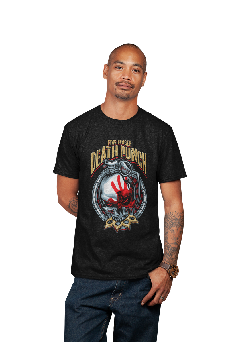 Five Finger Death Punch - Brass Knuckle T-Shirt - Black