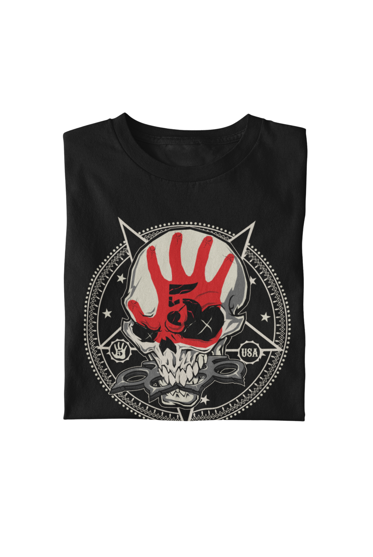 Five Finger Death Punch - Circle Logo T-Shirt - Black