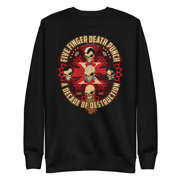 Five Finger Death Punch - Decade of Destruction Sweatshirt - Black