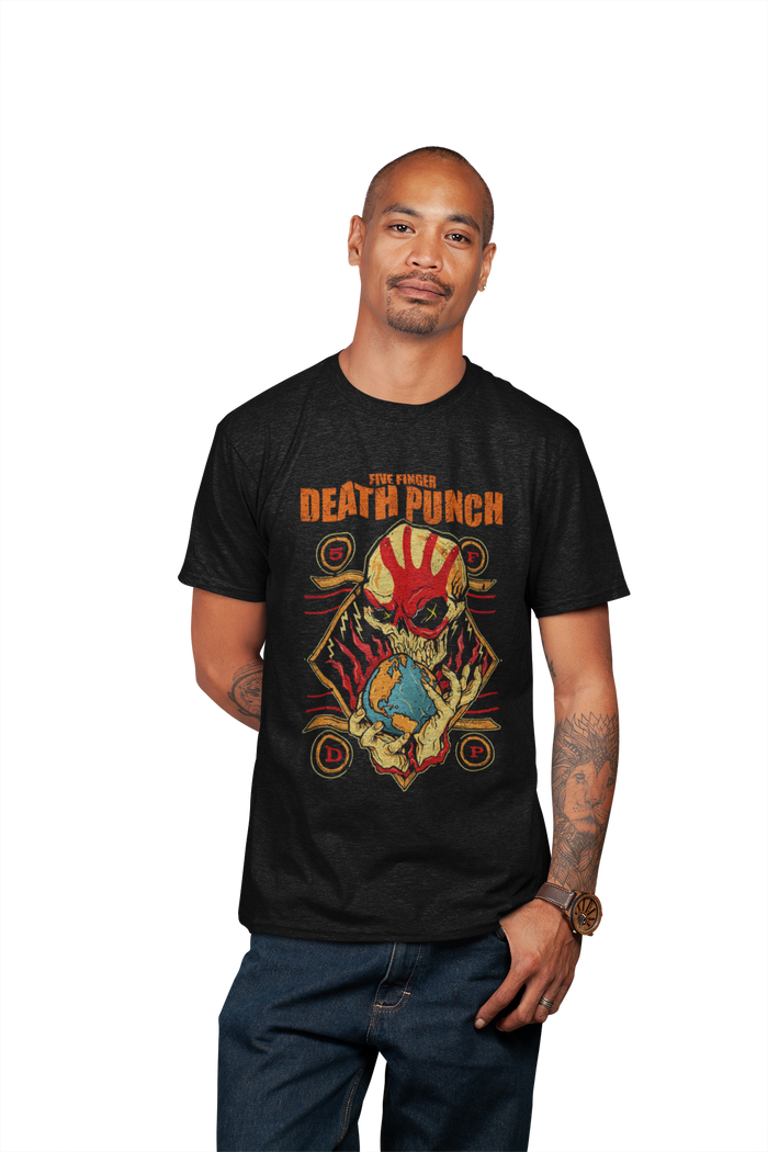 Five Finger Death Punch - Hand Skull Logo T-Shirt - Black