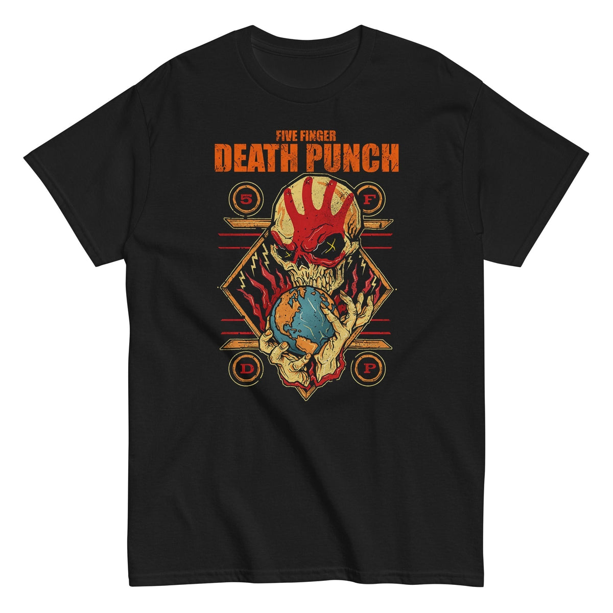 Five Finger Death Punch - Hand Skull Logo T-Shirt - Black