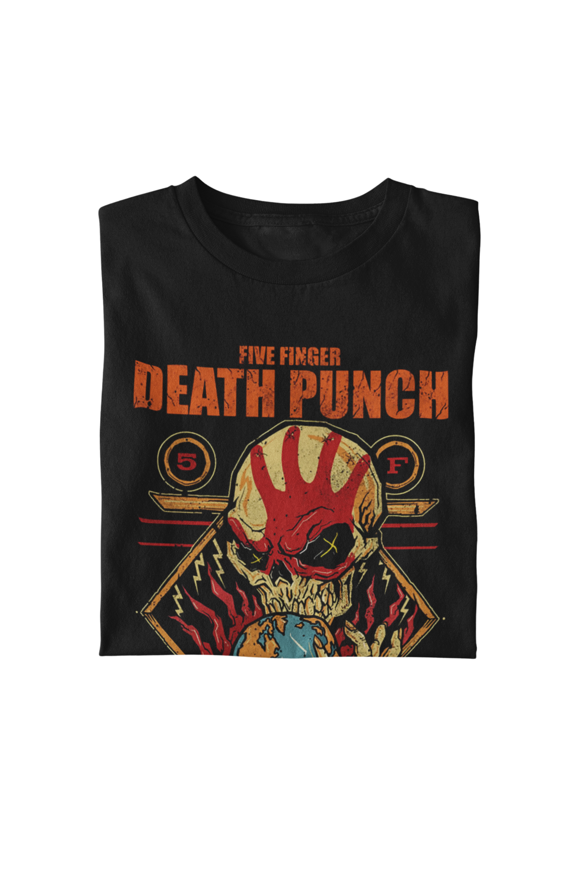 Five Finger Death Punch - Hand Skull Logo T-Shirt - Black