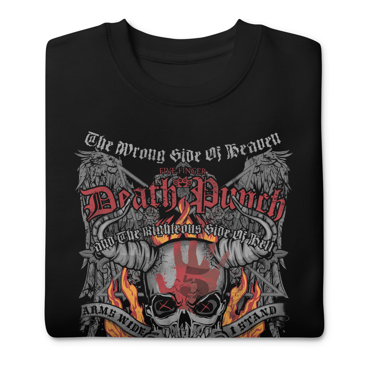 Five Finger Death Punch - Wrong or Righteous Sweatshirt - Black