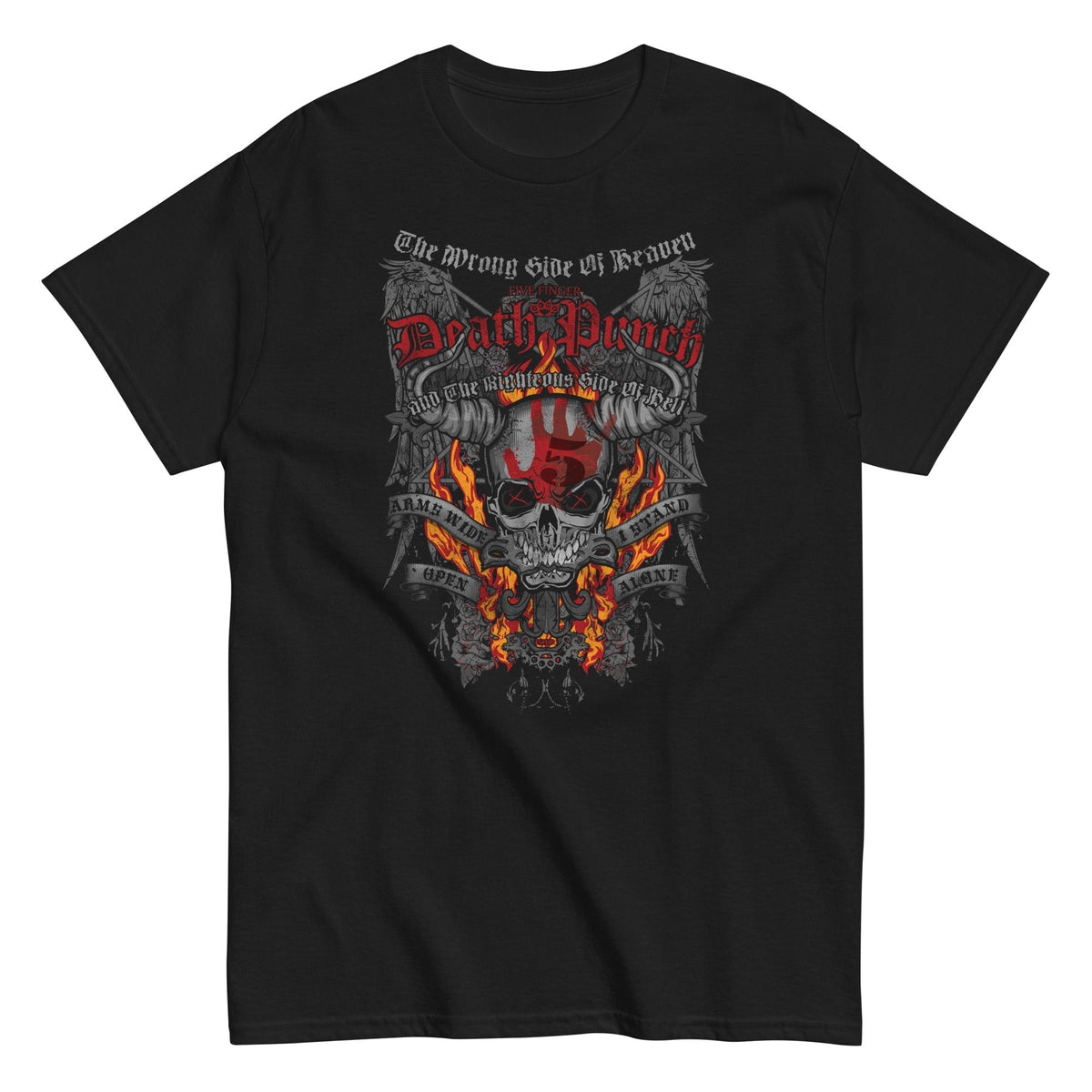 Five Finger Death Punch - Wrong or Righteous T-Shirt - Black