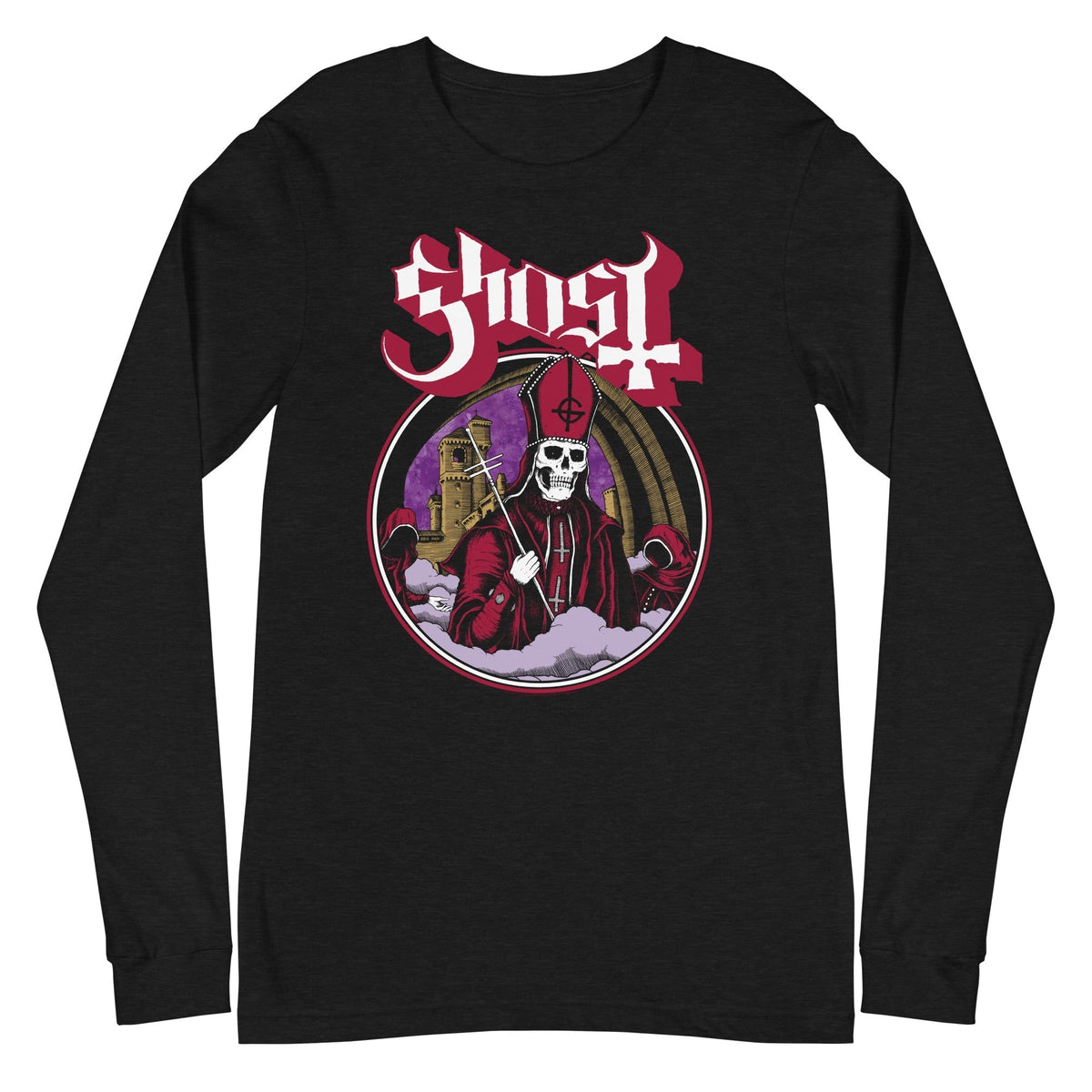 Ghost - Carrying Cross Long Sleeve T-Shirt - Black