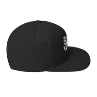 MerchMoment - Ghost Classic Logo White Embroidered Snap Back Hat -