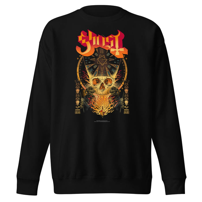 Ghost - Flaming Logo Sweatshirt - Black