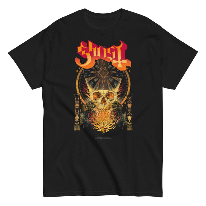 Ghost - Flaming Logo T-Shirt - Black