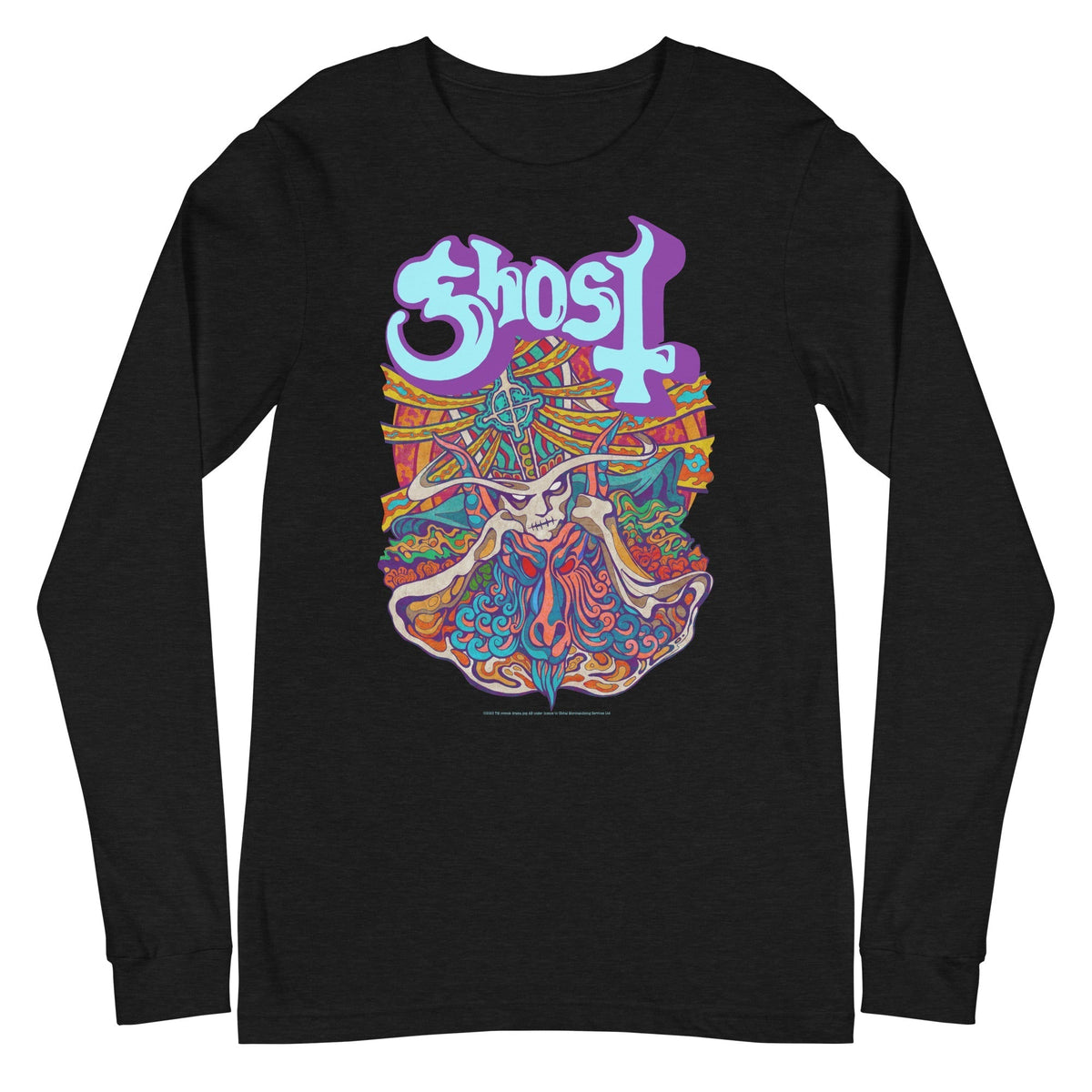 Ghost - Neon Blur Long Sleeve T-Shirt - Black