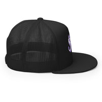 MerchMoment - Ghost Purple Logo Embroidered Trucker Hat -