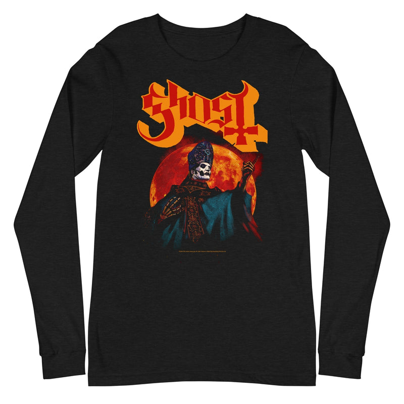 Ghost - Red Moon Long Sleeve T-Shirt - Black