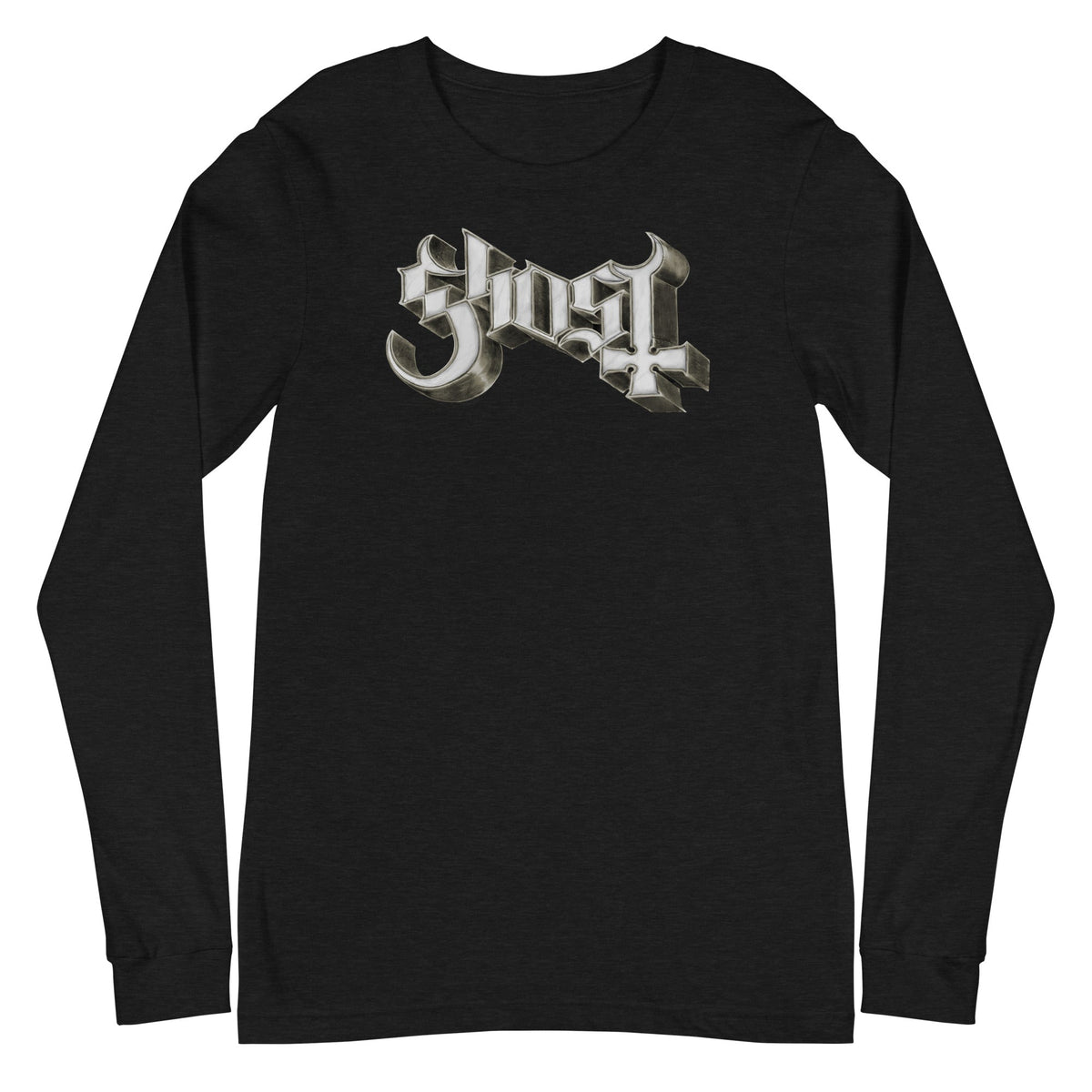 Ghost - Sliver Logo Long Sleeve T-Shirt - Black