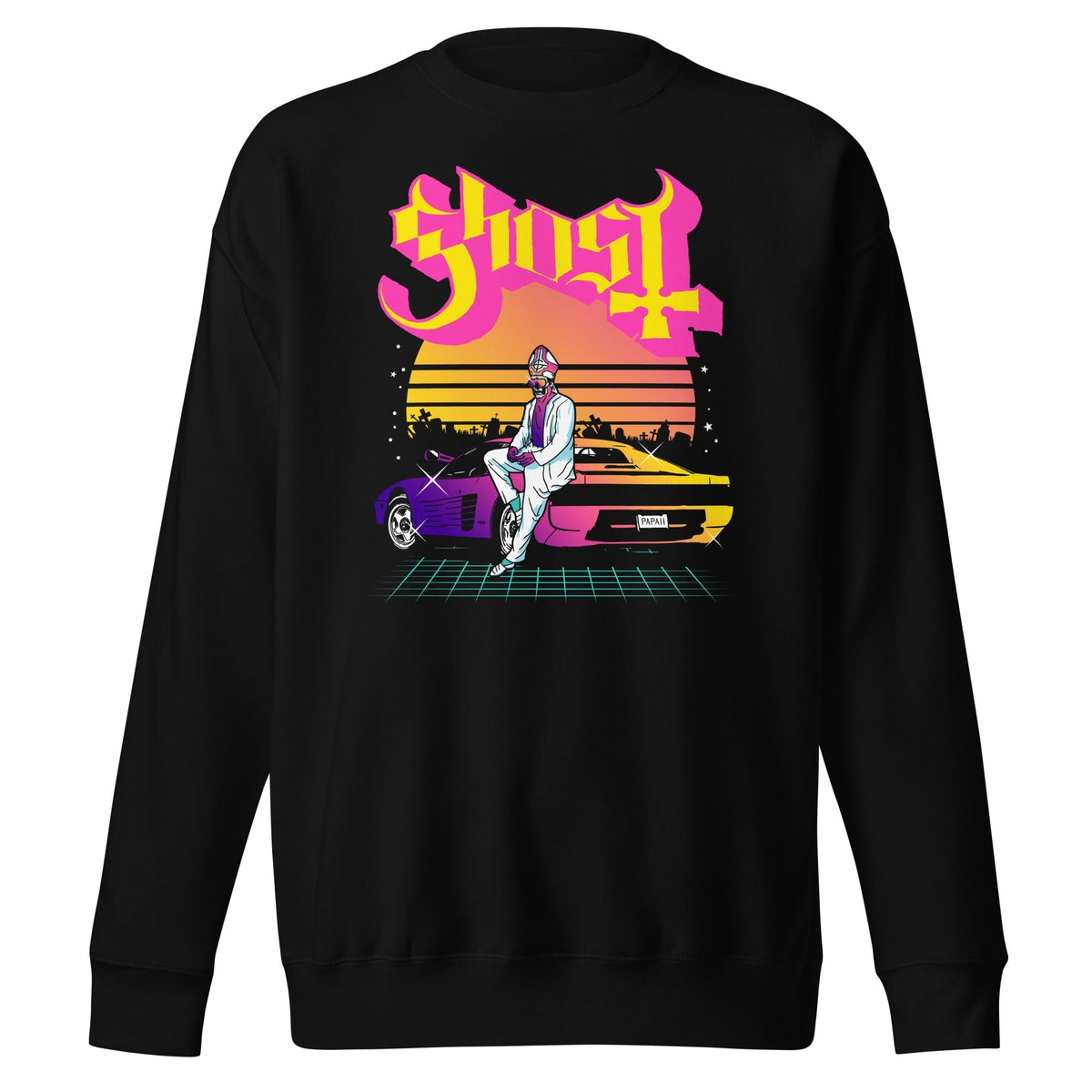 Ghost - Sunset Car Sweatshirt - Black