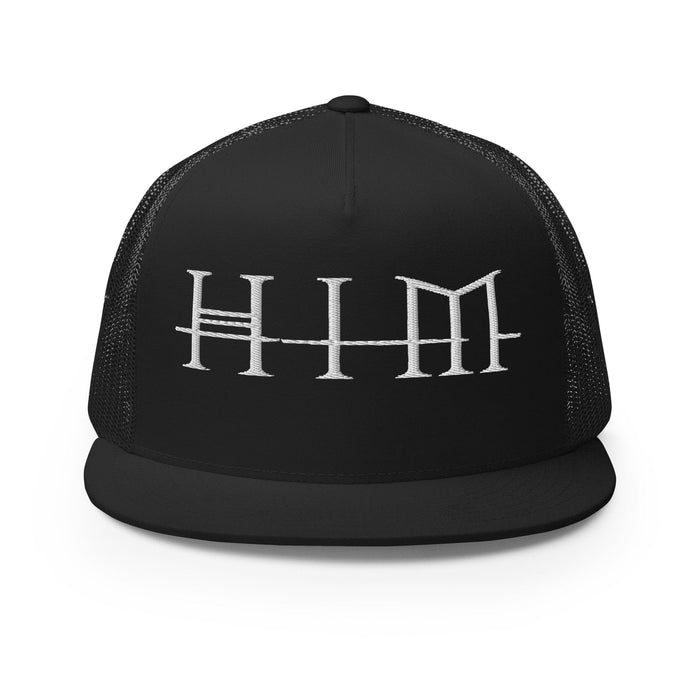 MerchMoment - HIM Classic Logo Embroidered Trucker Hat -