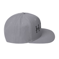 MerchMoment - HIM Classic Logo Grey Embroidered Snap Back Hat -