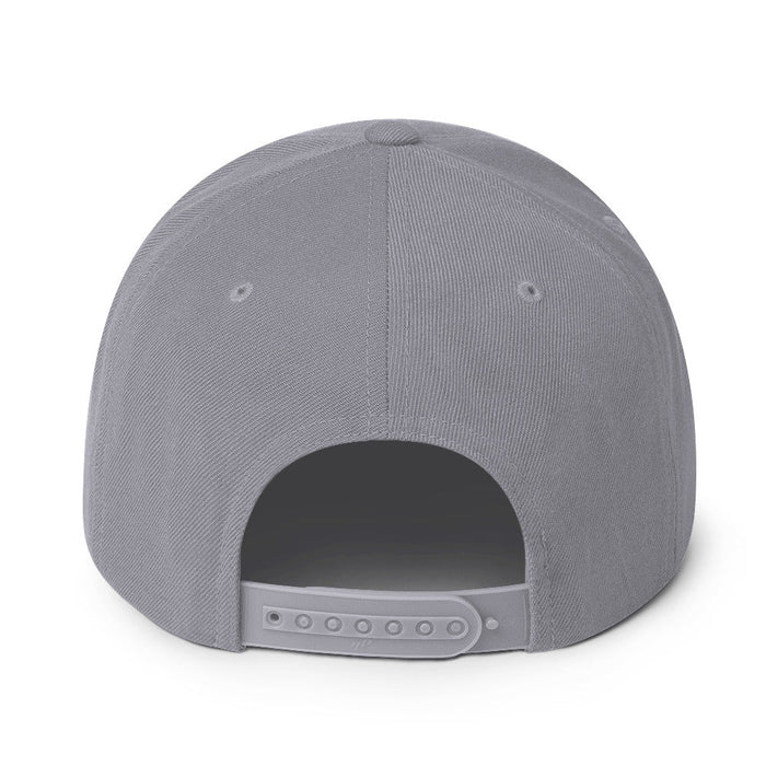 MerchMoment - HIM Classic Logo Grey Embroidered Snap Back Hat -