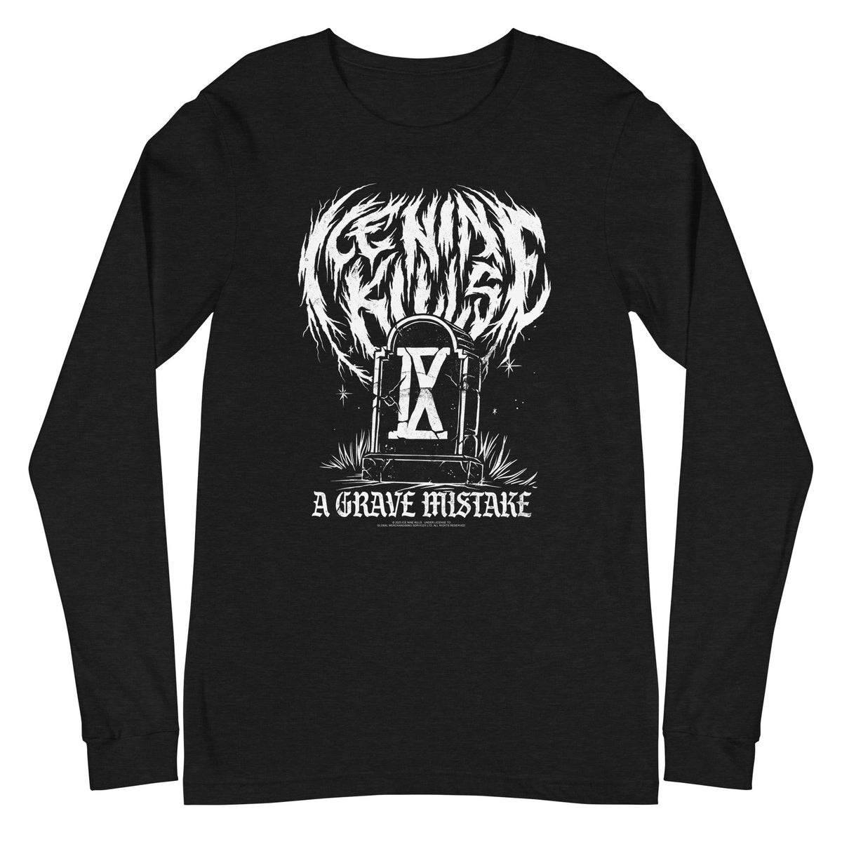 Ice Nine Kills - A Grave Mistake Long Sleeve T-Shirt - Black