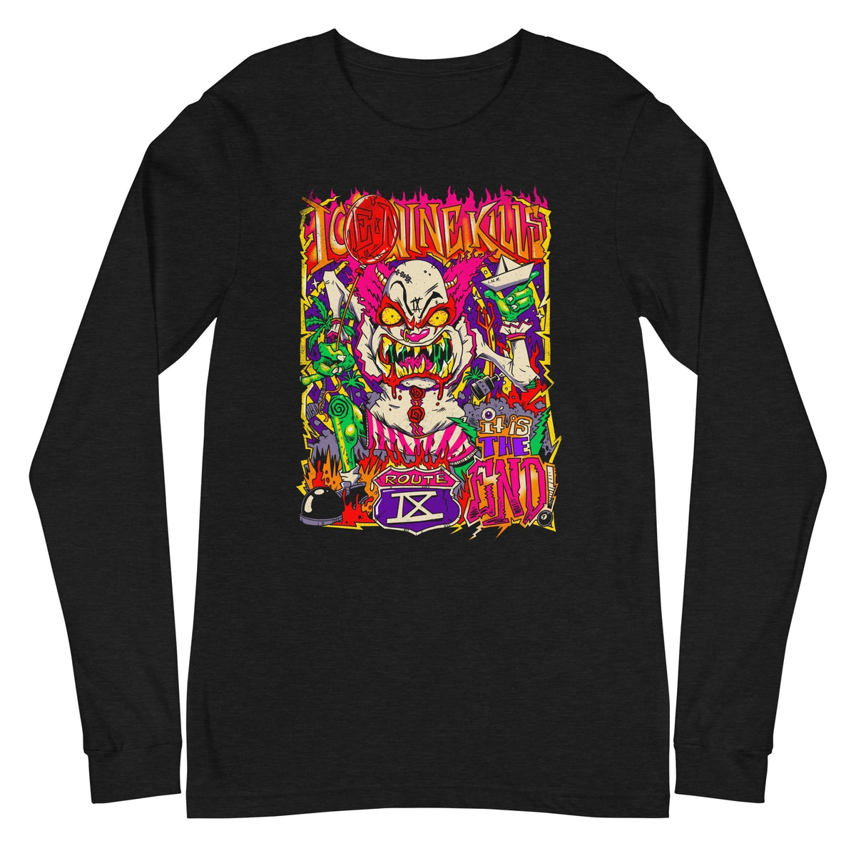 Ice Nine Kills - Clowns Kill Long Sleeve T-Shirt - Black