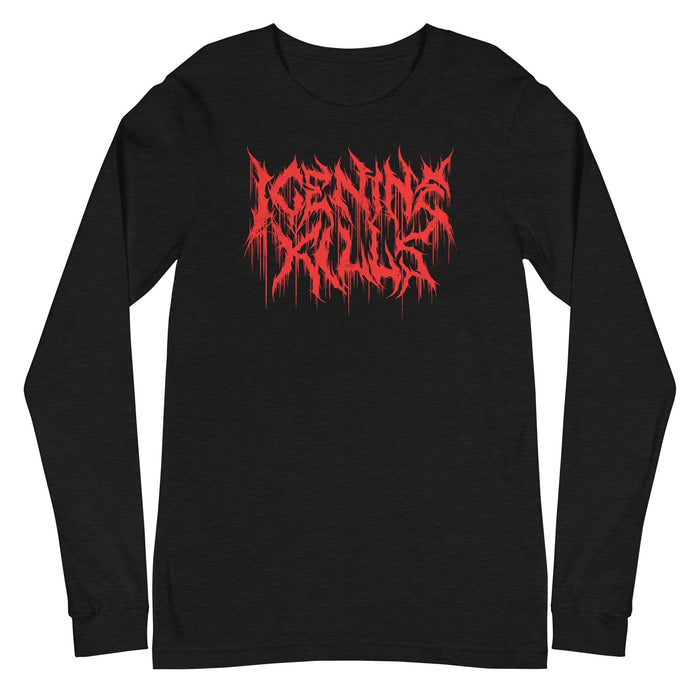 Ice Nine Kills - Drip Logo Long Sleeve T-Shirt - Black