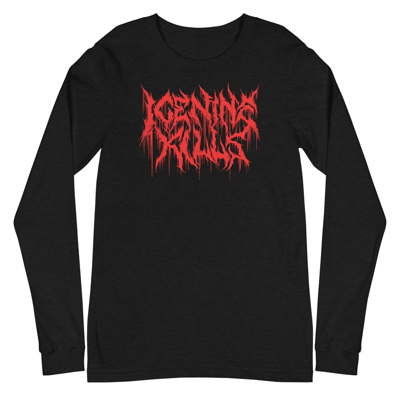 Ice Nine Kills - Drip Logo Long Sleeve T-Shirt - Black