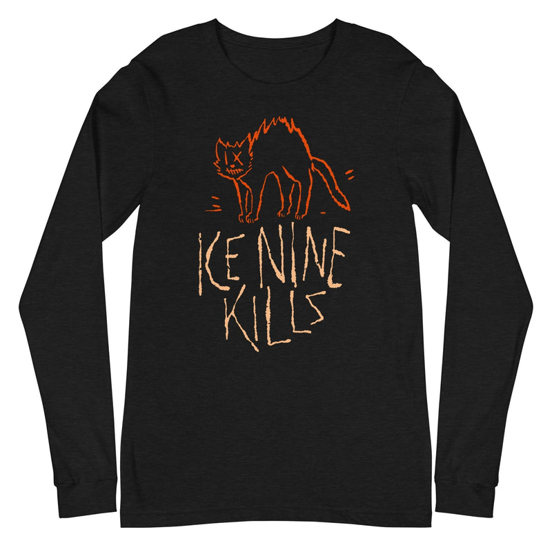 Ice Nine Kills - Scratchy Cat Long Sleeve T-Shirt - Black