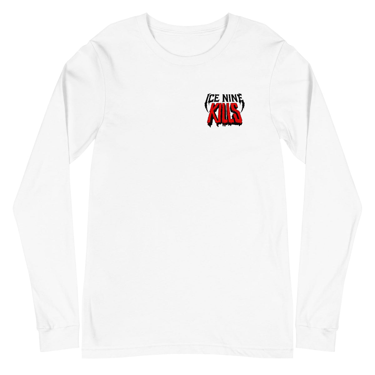 Ice Nine Kills - Small Logo Long Sleeve T-Shirt - White