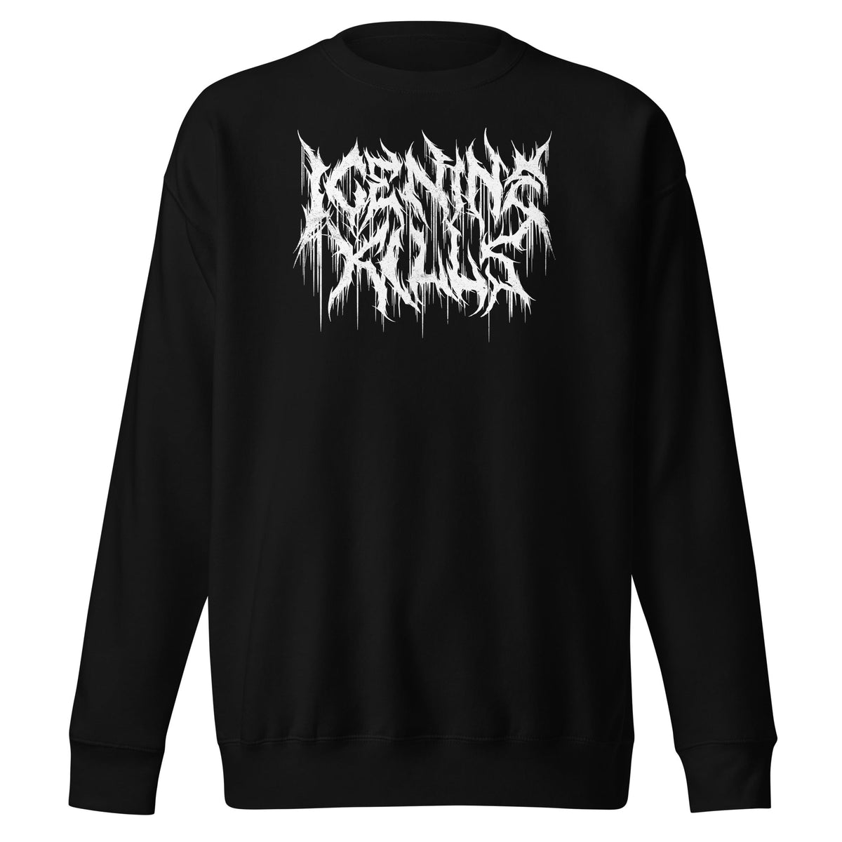 Ice Nine Kills - White Drip Logo Sweatshirt - Black