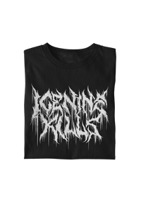 Ice Nine Kills - White Drip Logo T-Shirt - Black