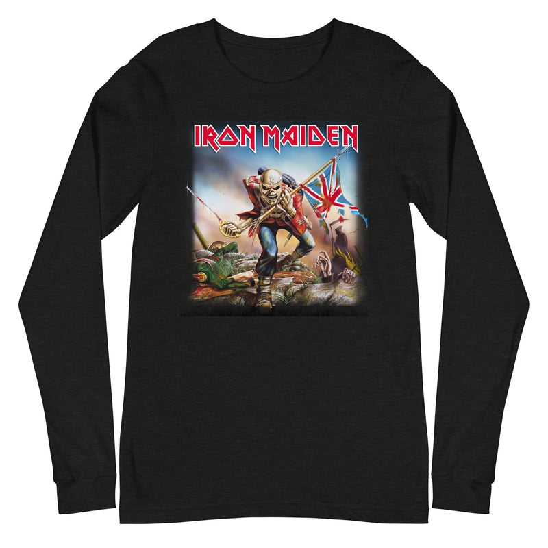 Iron Maiden - Flag Long Sleeve T-Shirt - Black