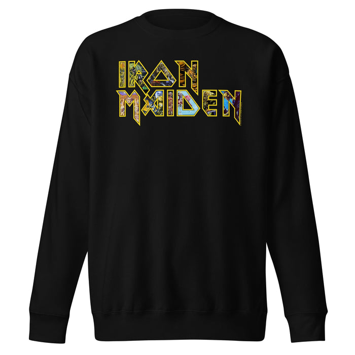 Iron Maiden - Logo Eddie Sweatshirt - Black