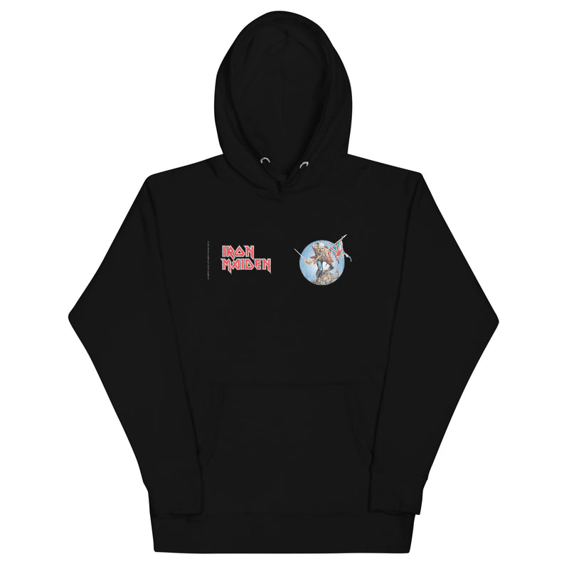 Iron Maiden - Logo Flag Hoodie - Black