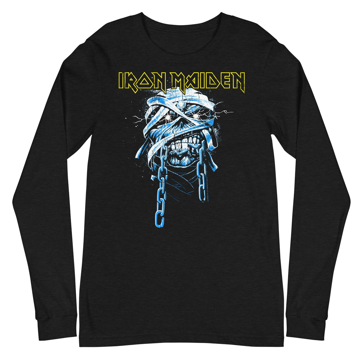 Iron Maiden - Skull Chain Long Sleeve T-Shirt - Black