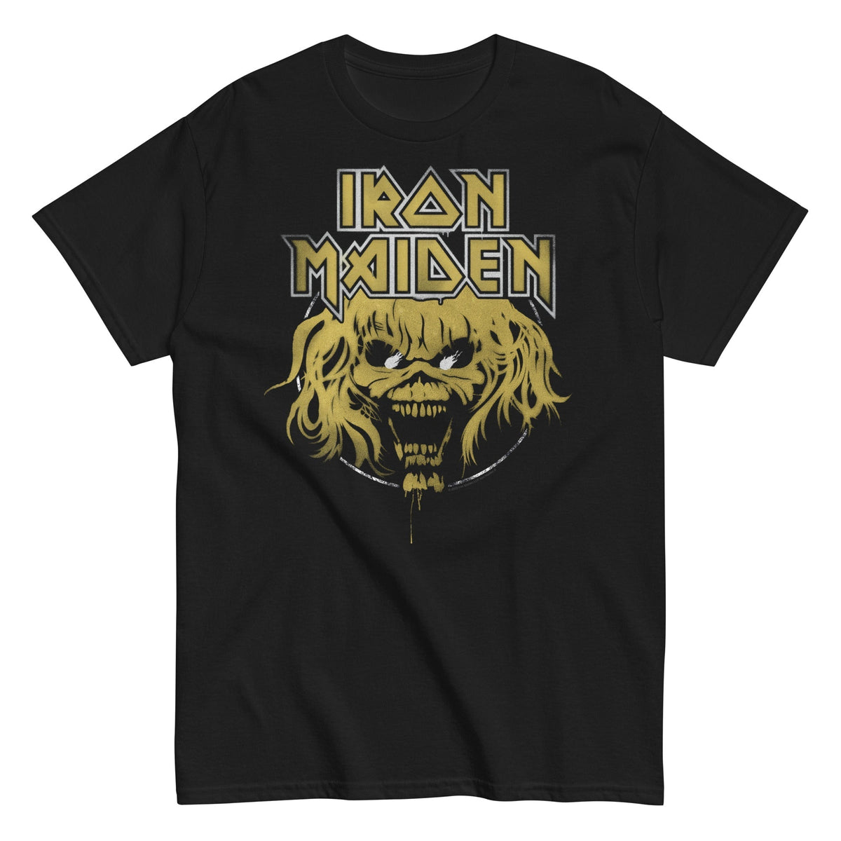 Iron Maiden - Stacked Logo T-Shirt - Black