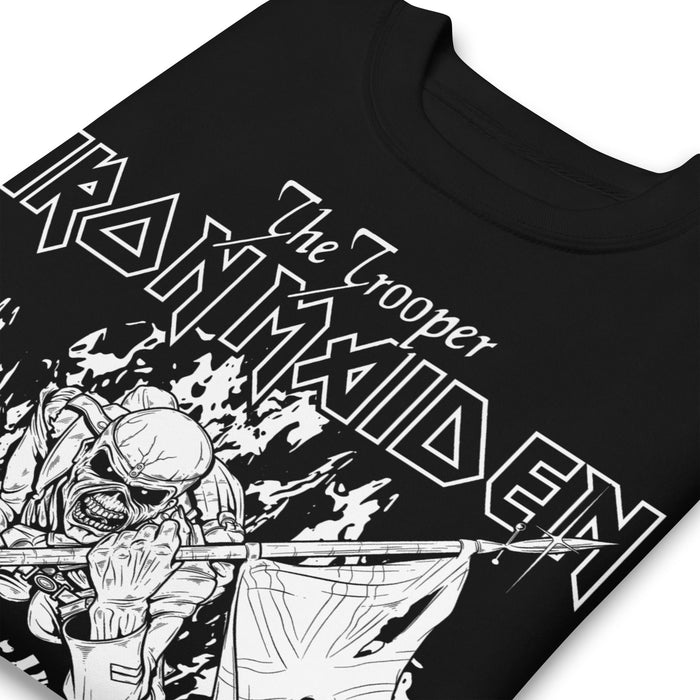 Iron Maiden - Trooper Black and White Sweatshirt - Black