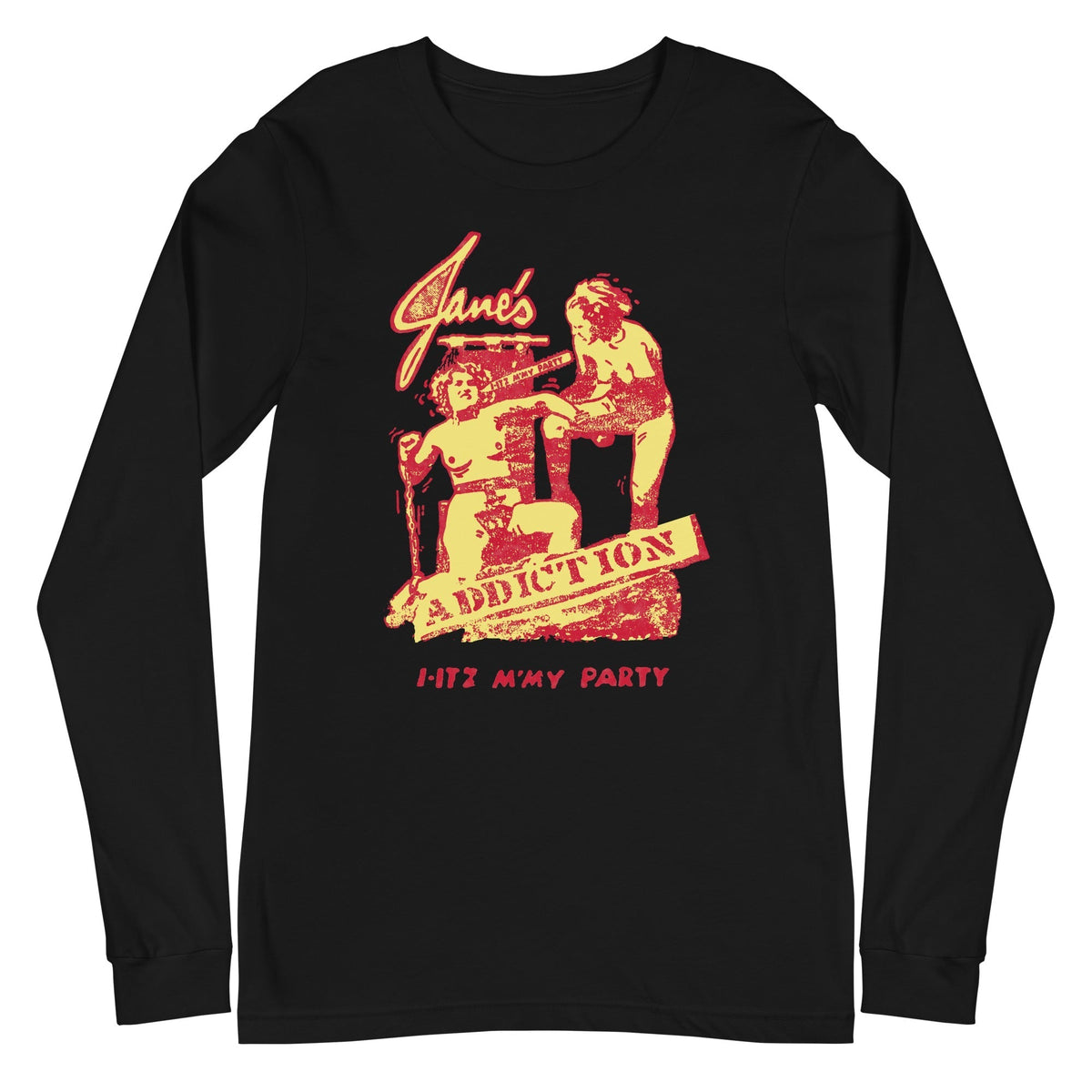 Jane's Addiction - I-Itz M'My Party Long Sleeve T-Shirt - Black