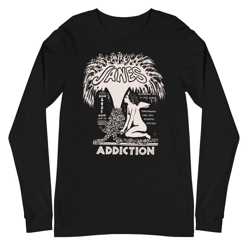 Jane's Addiction - Roxy Live Long Sleeve T-Shirt - Black