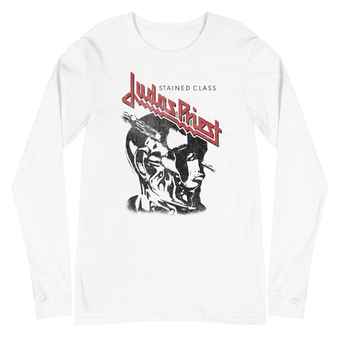 Judas Priest - Look Left Long Sleeve T-Shirt - White