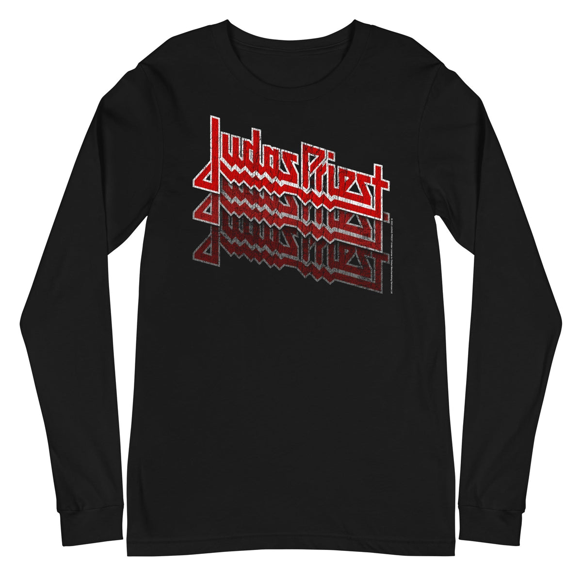 Judas Priest - Triple Vision Logo Long Sleeve T-Shirt - Black