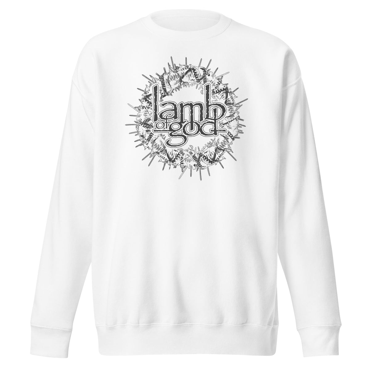 Lamb of God - Badge Logo Sweatshirt - White