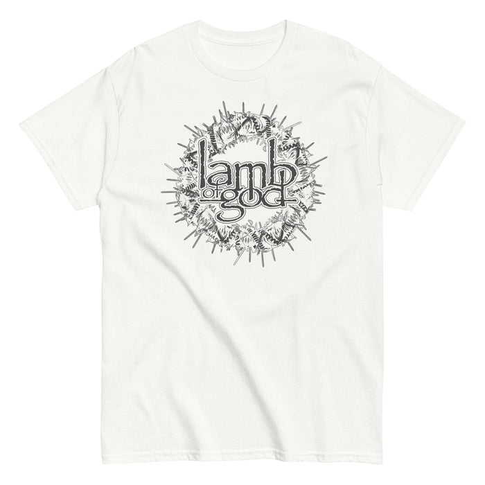 Lamb of God - Badge Logo T-Shirt - White