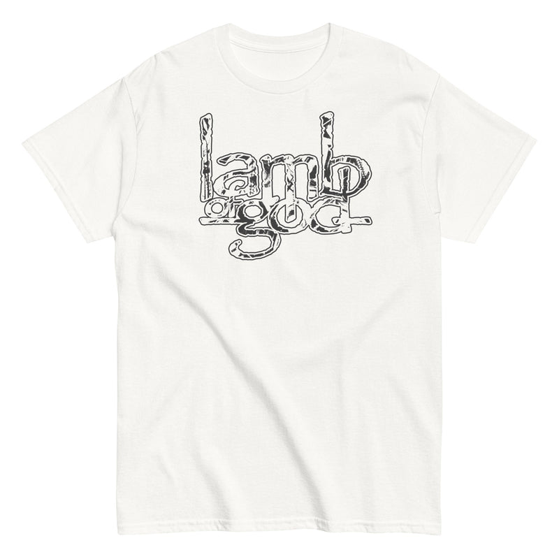 Lamb of God - Filled Logo T-Shirt - White